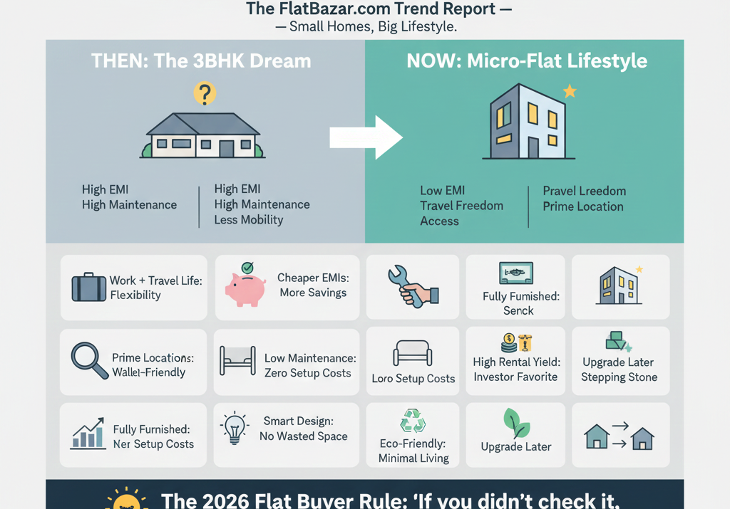 Micro-Flats Are the Future: Why India’s 2026 Homebuyers Are Downsizing.