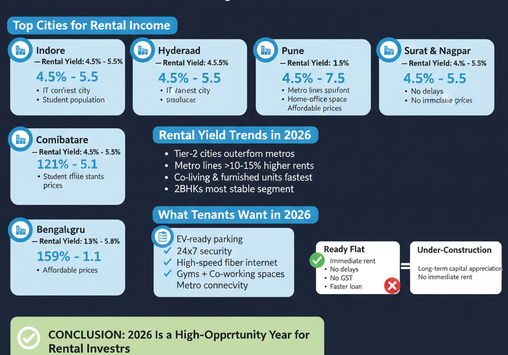 2026 Rental Market Outlook: Where to Invest for the Highest Returns in India