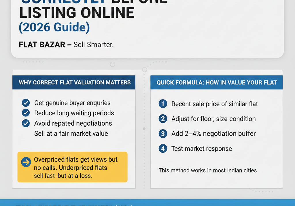 How to Value Your Flat Correctly Before Listing Online
